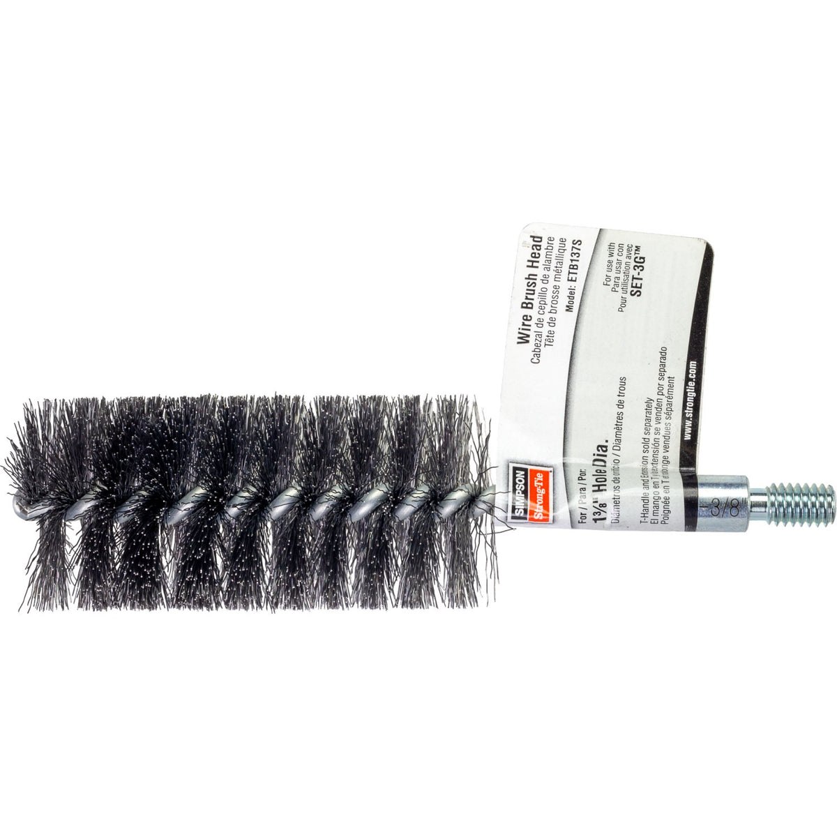 Simpson 1-3/8" Hole-Cleaning Wire Brush Head for SET-3G (ETB137S)
