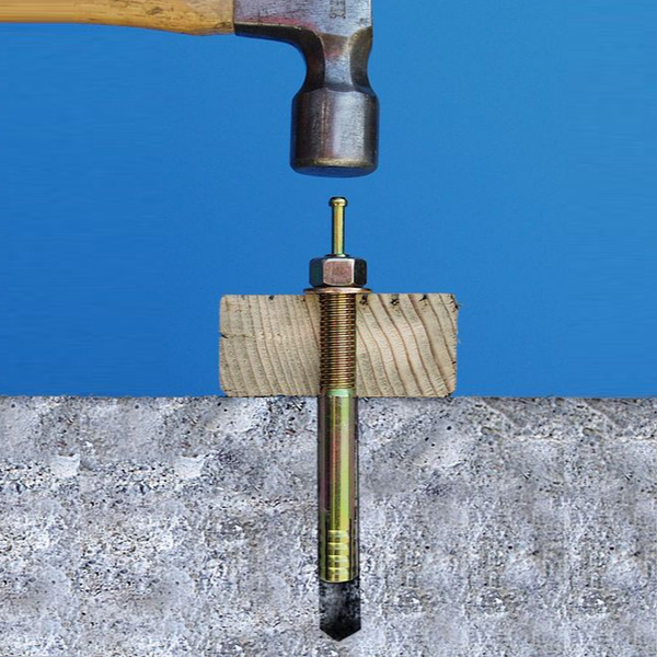 Easy-Set Pin-Drive Expansion Anchor Installation