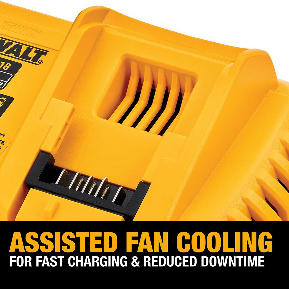 DeWALT Flexvolt 20V/60V MAX Charger, Fan Cooled Fast Charger DCB118