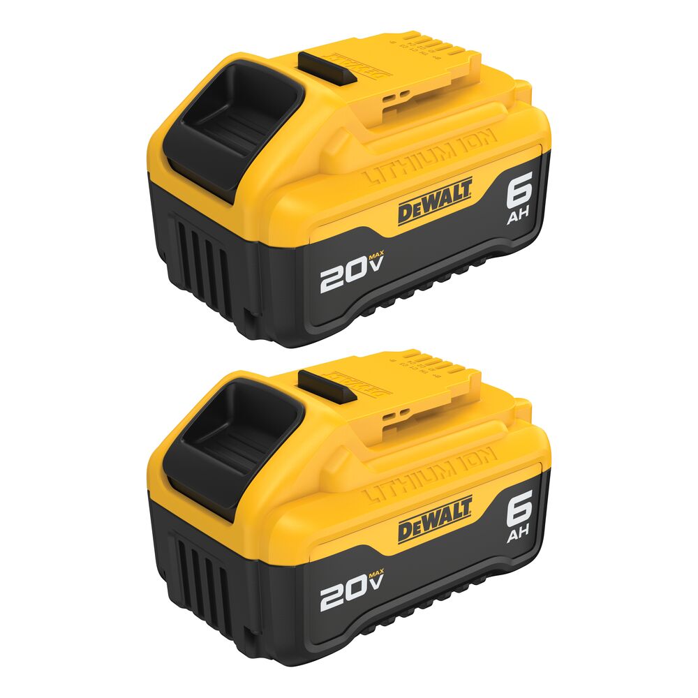 DeWALT 20V MAX XR Premium Lithium-Ion 6.0Ah Battery Pack (2-Pack) DCB206-2