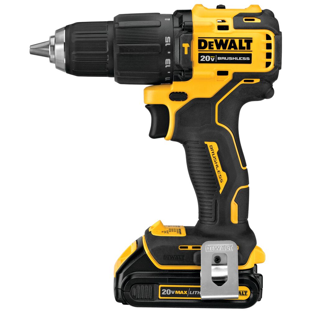 DeWALT ATOMIC 20V MAX Brushless Compact Cordless 1/2 in. Hammer Drill/Driver Kit