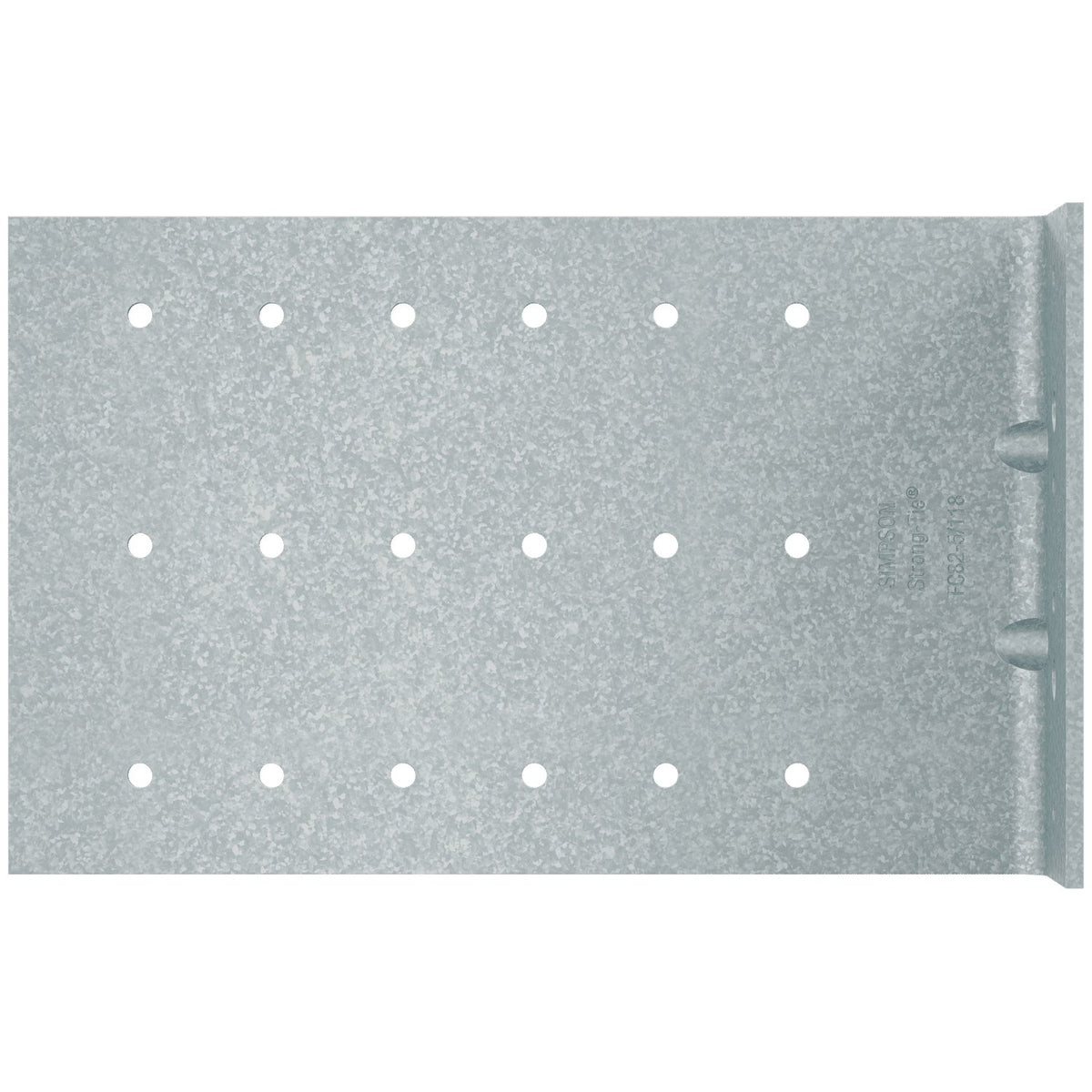 Simpson FC82-5/118-R25 Fixed-Clip Bypass Framing Connector 2x8x5 in 10-Ga G90 Galvanized 25 Pk