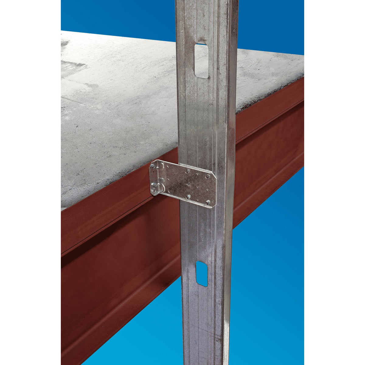 Simpson MFCB45.5-R25 5-1/2 in Bypass Framing Fixed-Clip Connector 14-Ga G90 Galvanized 25-Pack