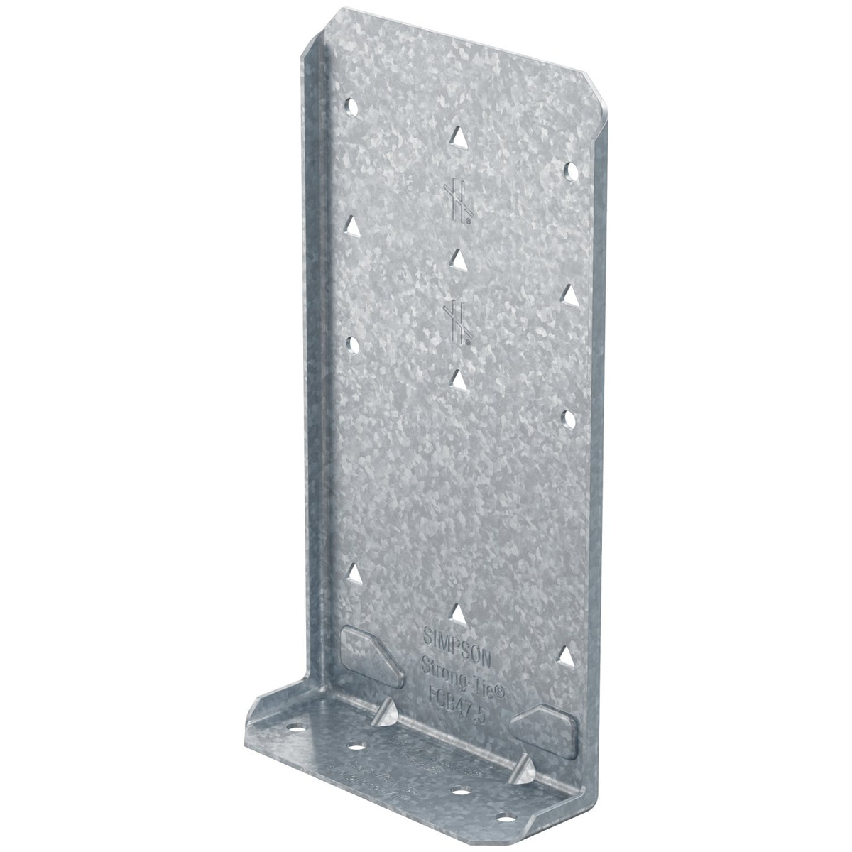 Simpson FCB47.5 Bypass Framing Fixed-Clip Connector 7-1/2 in 16-Ga G90 Galvanized CFS 25-Pack
