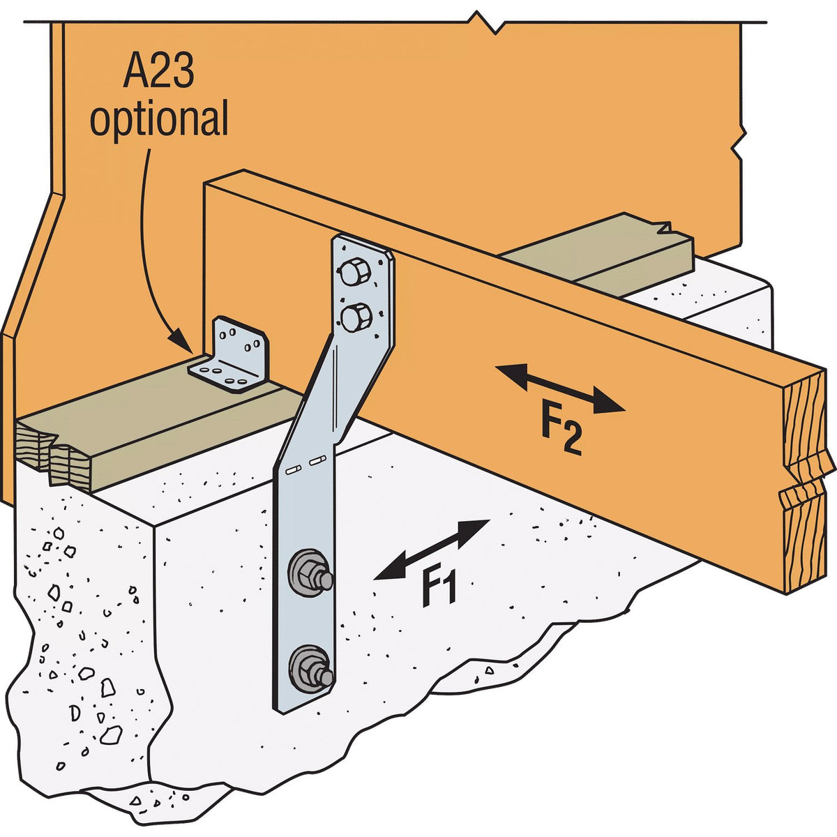 Simpson FJA Foundation Joist Anchor 19-1/2" x 2-1/2"