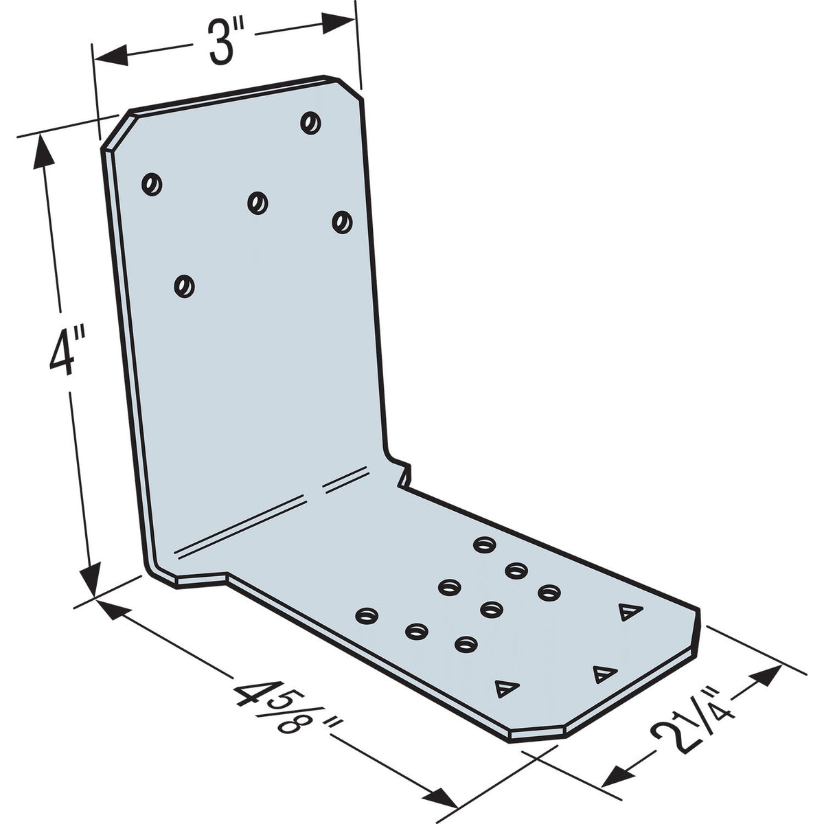 Simpson Nail-On Foundation Wall Angle ZMAX FWANZ