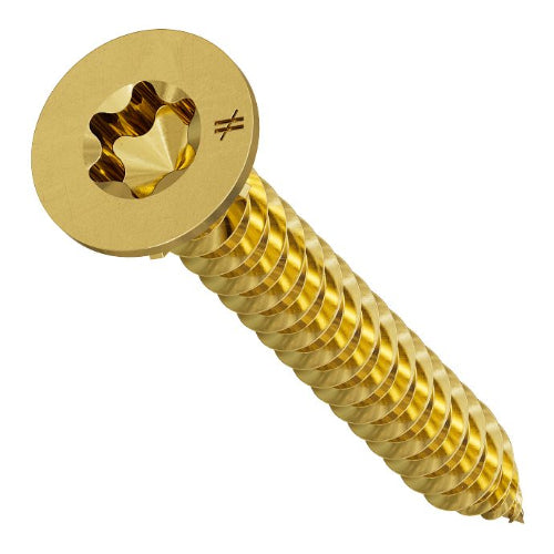 Simpson #8 x 1-1/2" Collated WSF Sheathing-to-CFS Screw, Yellow-Zinc