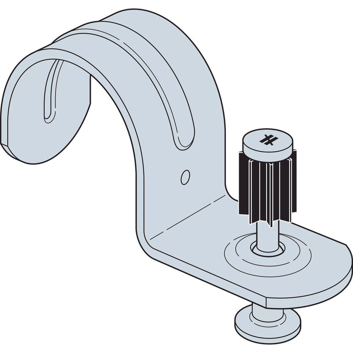 Simpson 1/2" Gas-Actuated Conduit Clip Assembly with 1" x .125 Pin GCC50