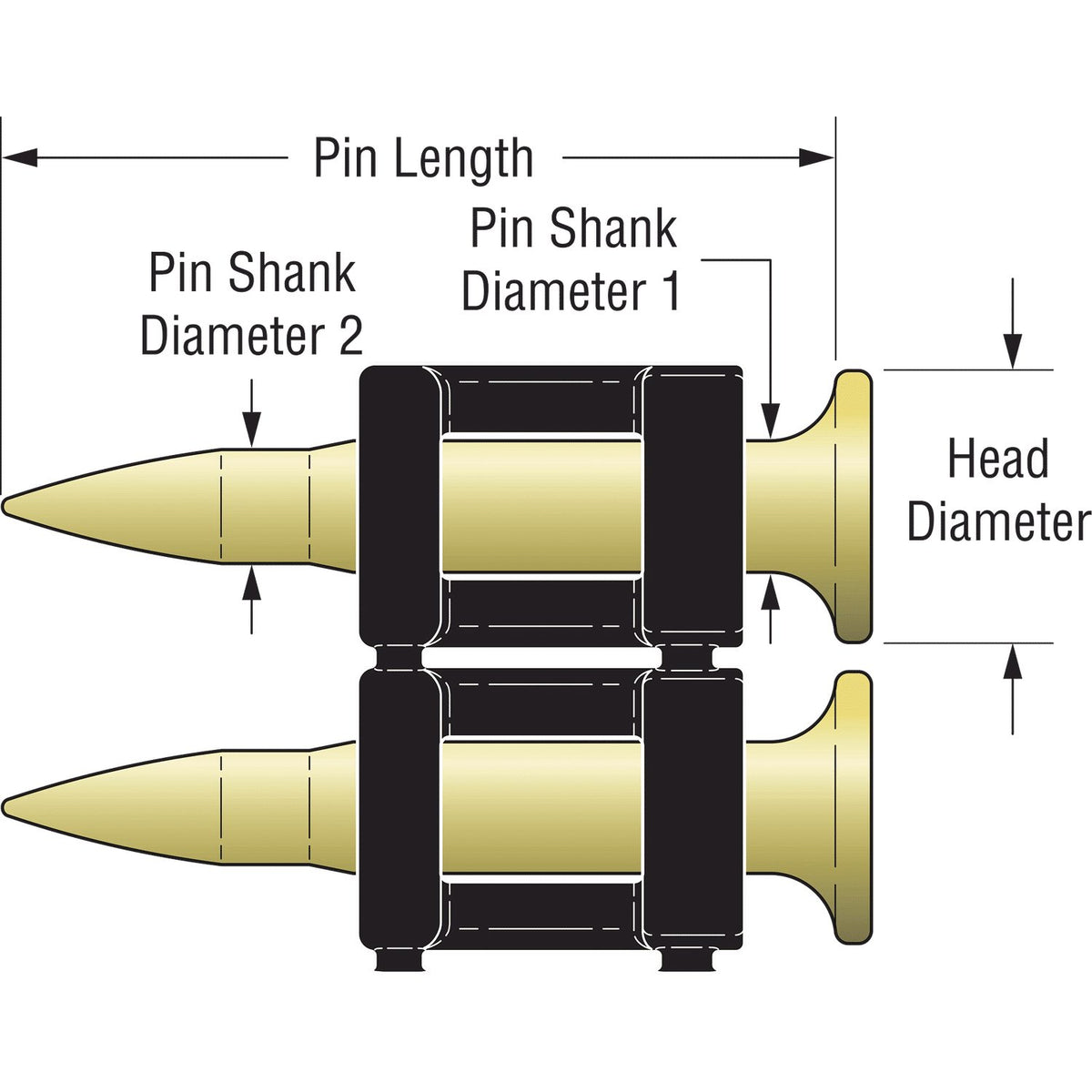 Simpson 1-3/8 in Pins w/Fuel for Gas Concrete Nailer 1000 Pk GDPSK-138KT