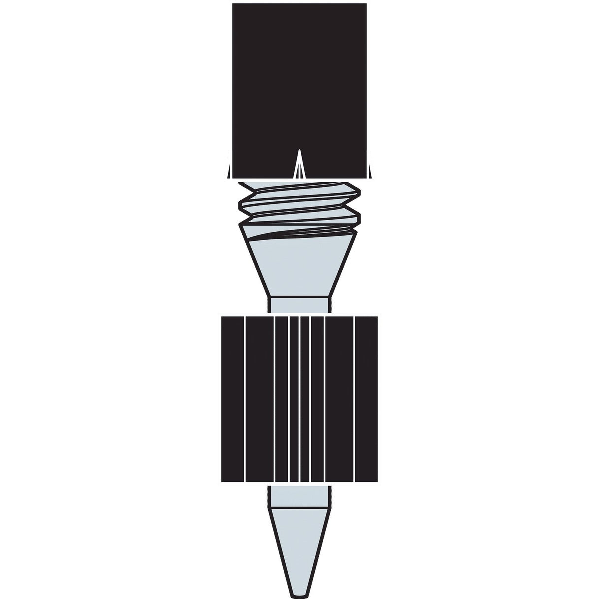 Simpson 1/4"-20 Threaded Stud 3/4" Shank 1/2" Thread 200-Pack GTS4-5075-R200