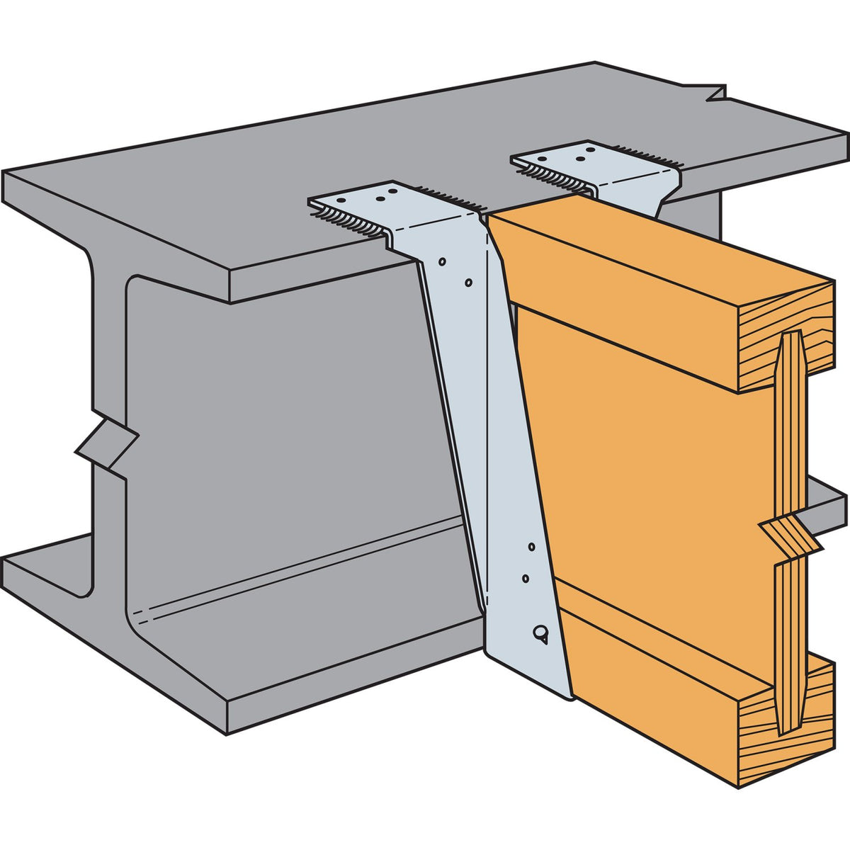Simpson HB2.56/22 Top Flange Hanger for Heavy Beam 2-1/2x22