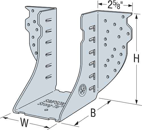 HGUS Heavy Girder Hanger with Double-Shear Nailing