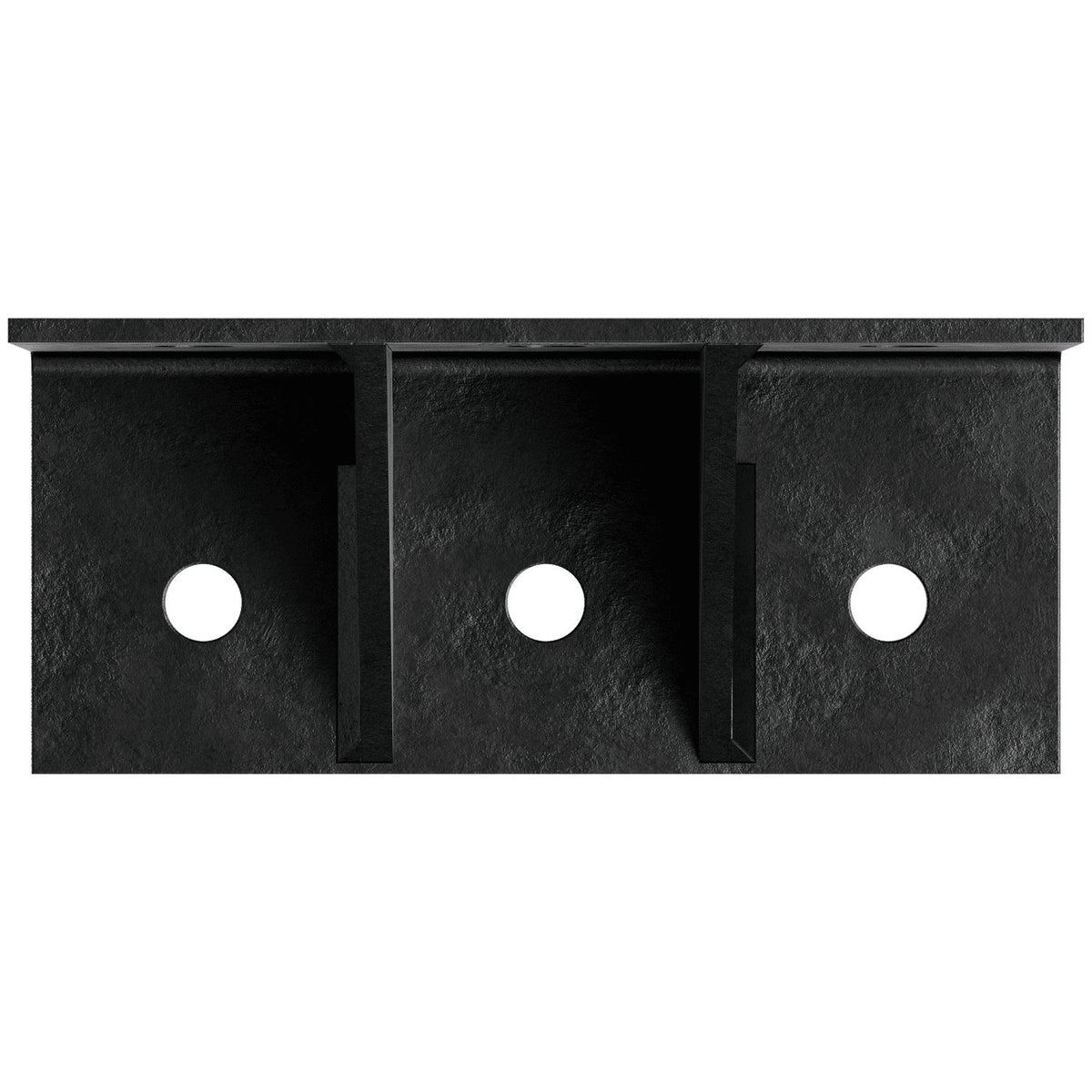 Simpson 3x7 Black Ornamental Heavy L-Shaped Angle with Gusset HL37GPC