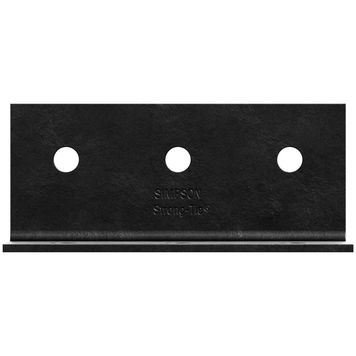 Simpson HL37PC Heavy Ornamental L-Angle 3-1/4 x 7-1/2 in 7-Ga Steel Black Powder-Coated