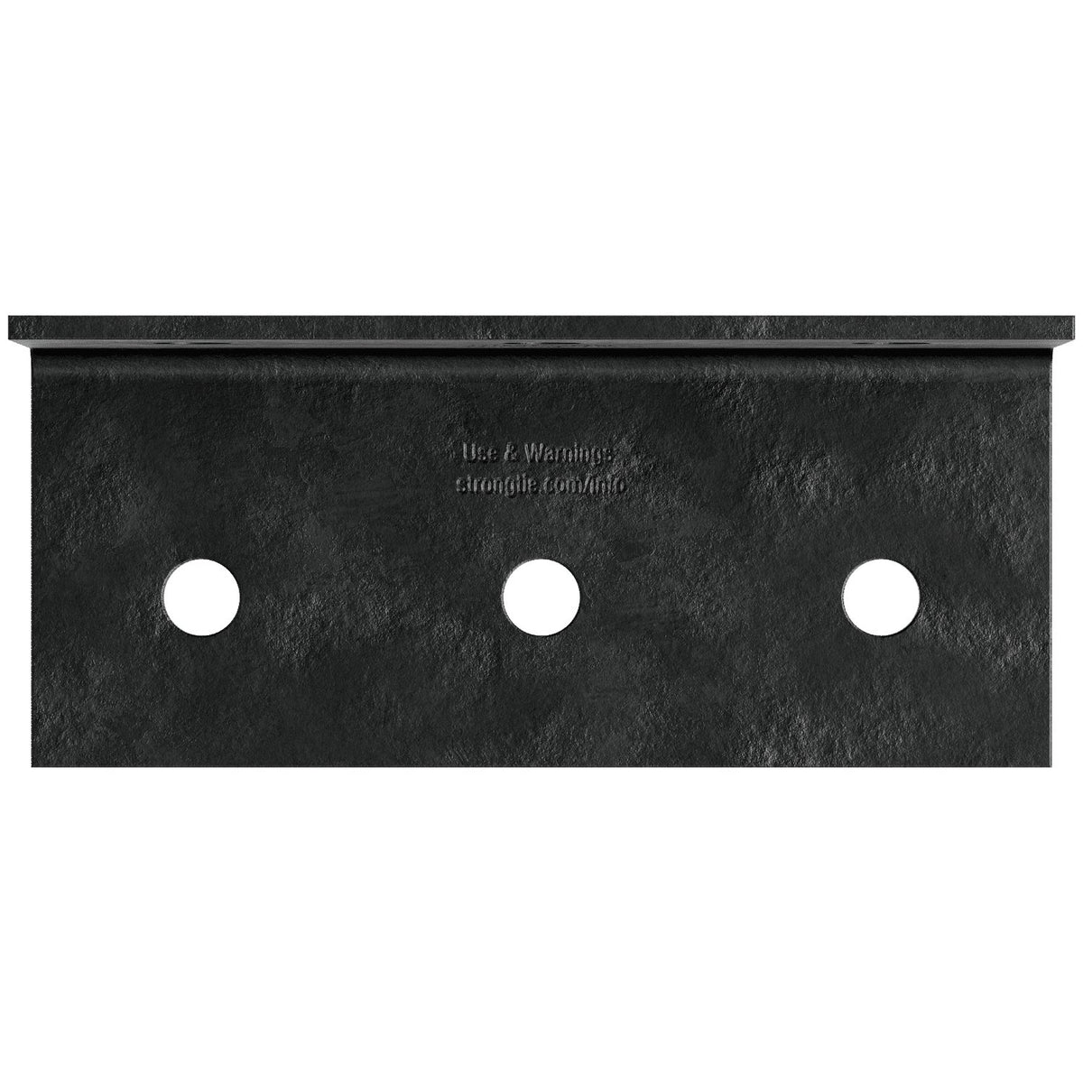 Simpson HL37PC Heavy Ornamental L-Angle 3-1/4 x 7-1/2 in 7-Ga Steel Black Powder-Coated