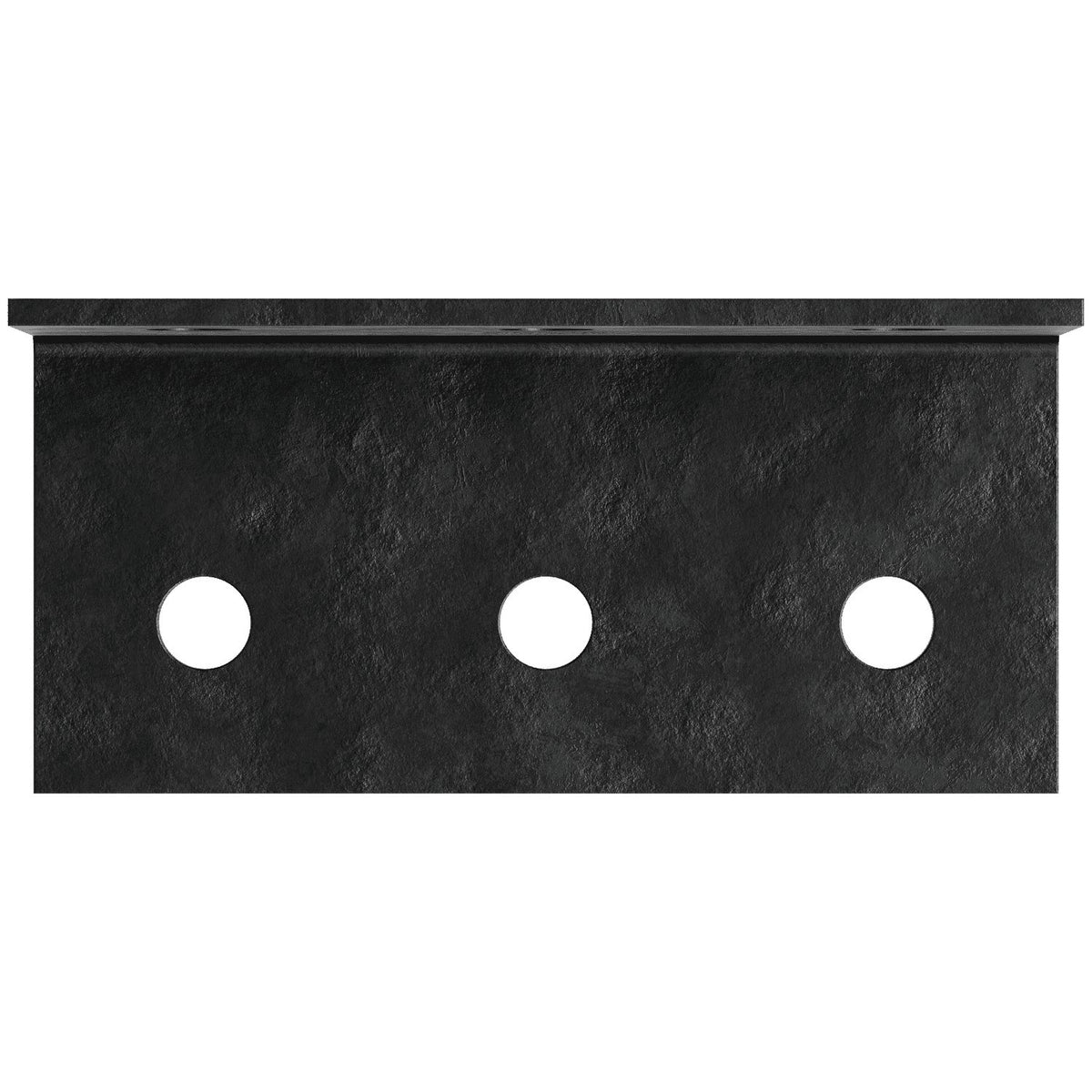 Simpson HL49PC Heavy L-Shaped Angle 4-1/4 x 9 in Black Powder-Coated Ornamental 3-Ga Steel
