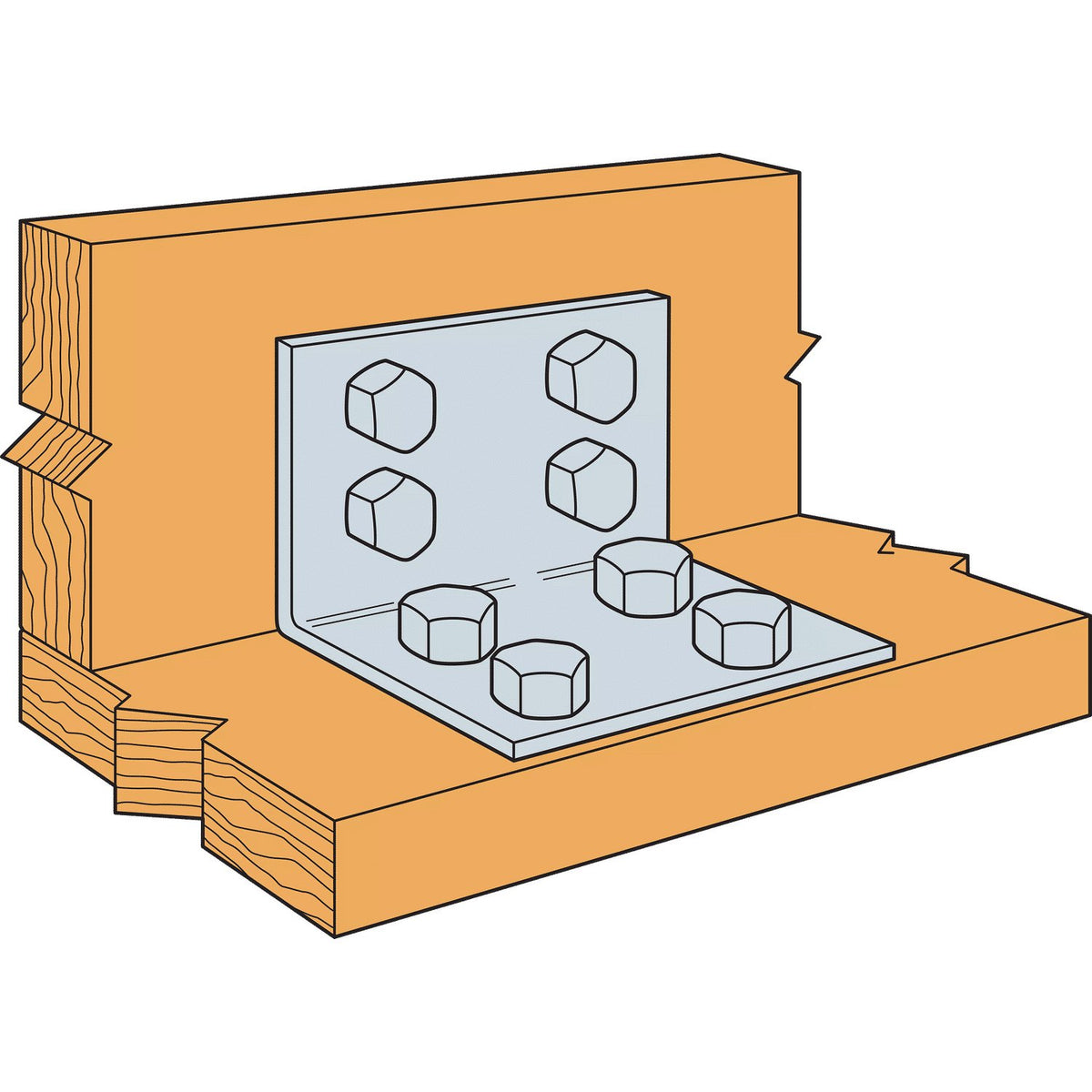 Simpson 7 x 6 Heavy L-Shaped Angle HL76