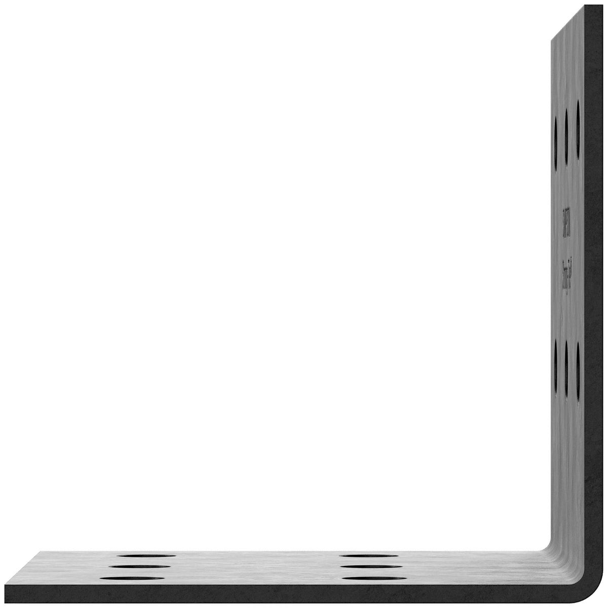 Simpson HL79PC Ornamental Heavy L-Angle 7-1/4 x 9 in Black Powder-Coated 3-Ga Steel Timber Connector