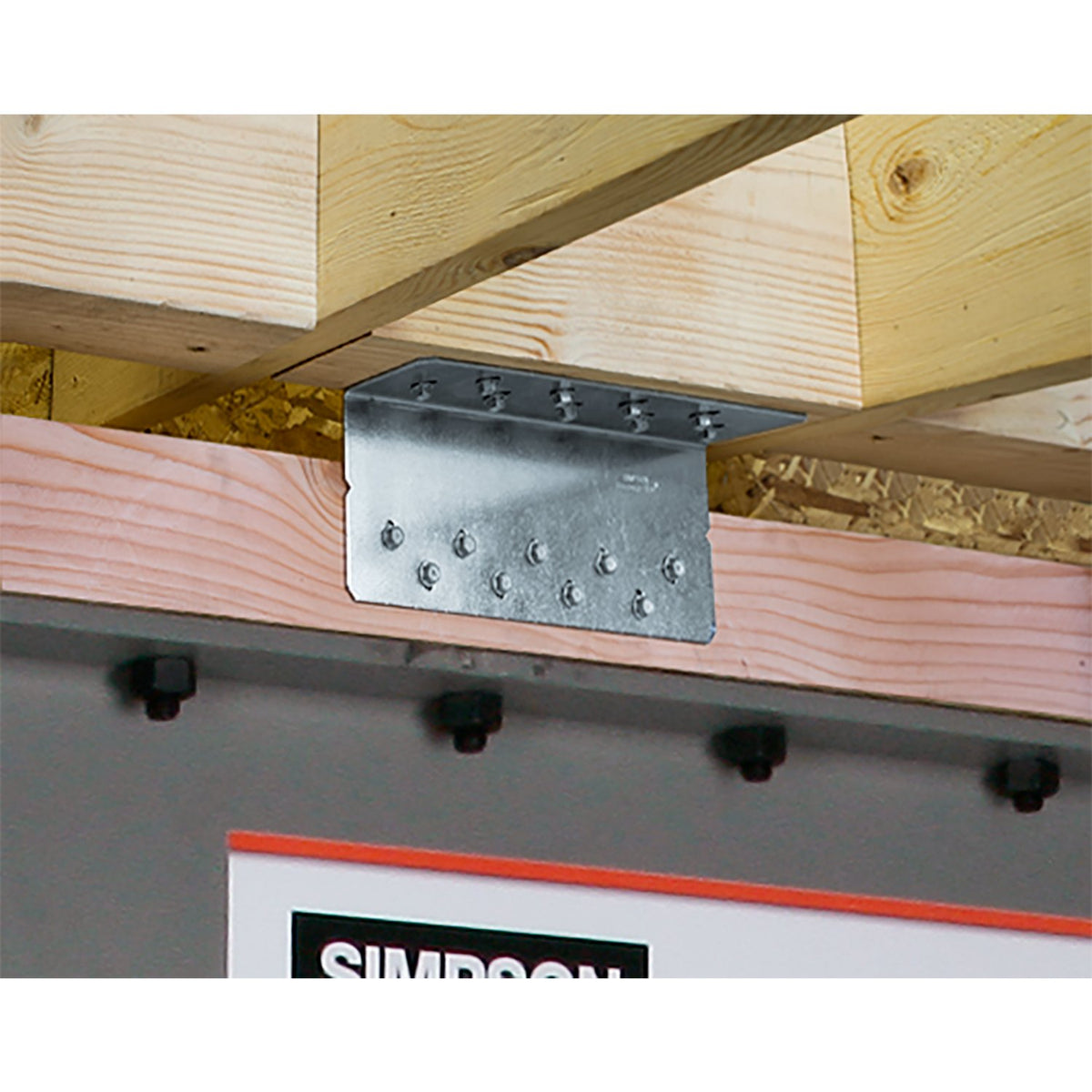 Simpson HSLQ37-SDS2.5 Heavy Shear Transfer Angle 3-1/4 in. x 7-1/4 in. 12-Ga G90 Galvanized