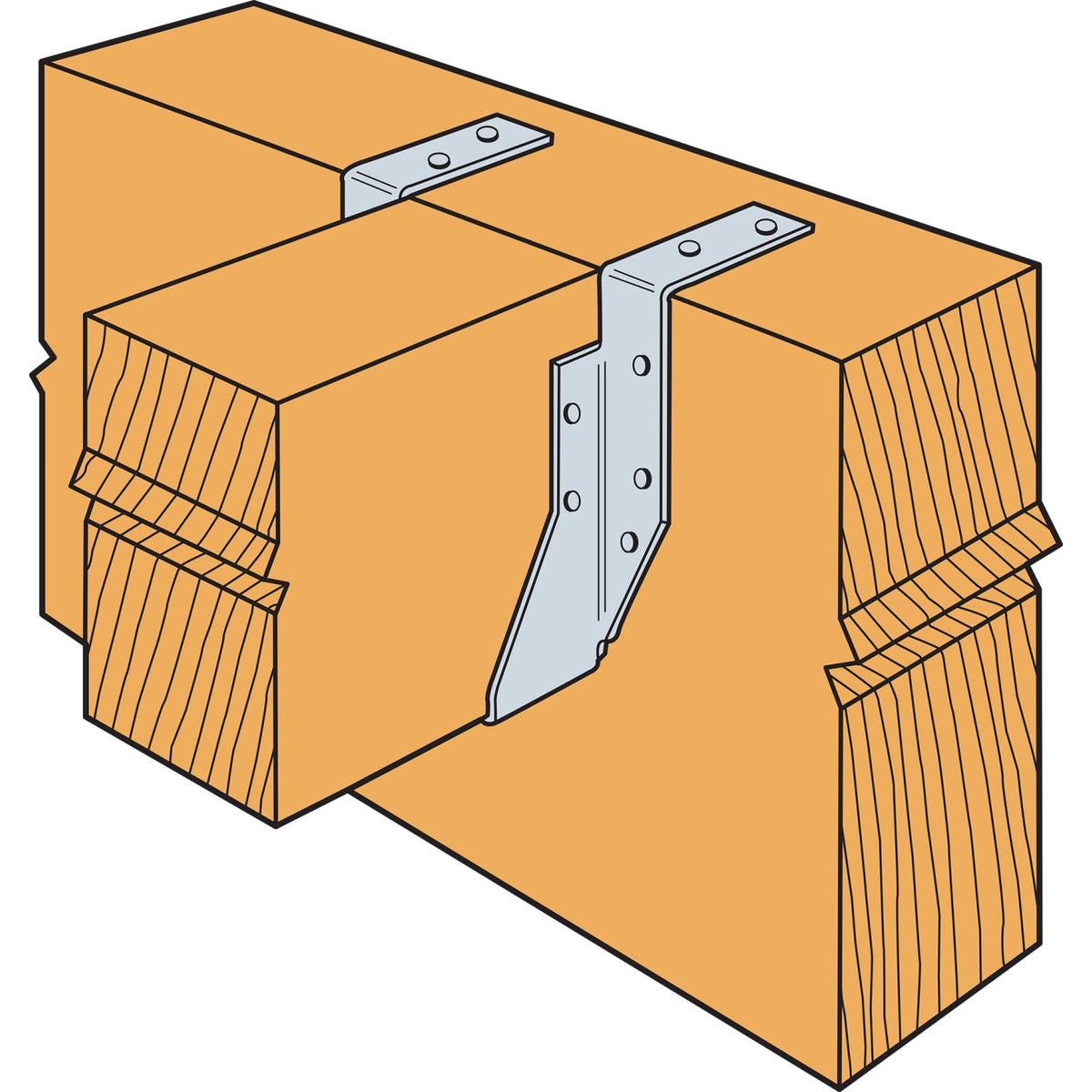 Simpson HU3.25/12TF 3-1/8 x 12 Top-Flange Face Mount Hanger Galvanized