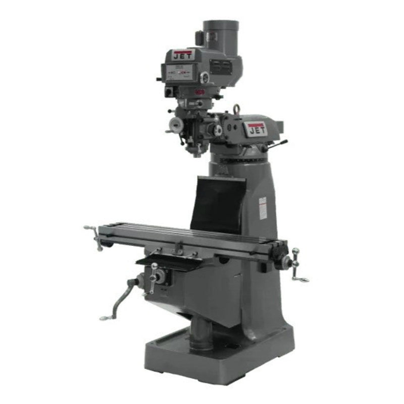 JET JTM-4VS Mill w/Newall DP700 DRO w/X & Y-Axis Powerfeeds & Air Power Drawbar