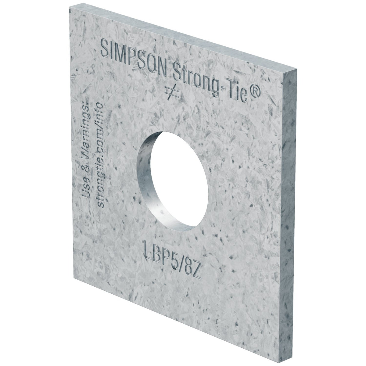 Simpson 2 x 2 Light Bearing Plate 5/8" Hole LBP 5/8