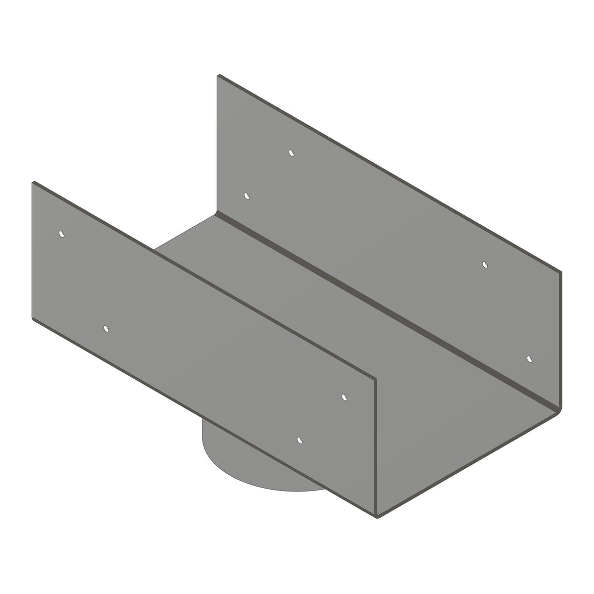Simpson 6-1/8" Column Cap for 4" Outside Diameter Lally Column LCC6-4