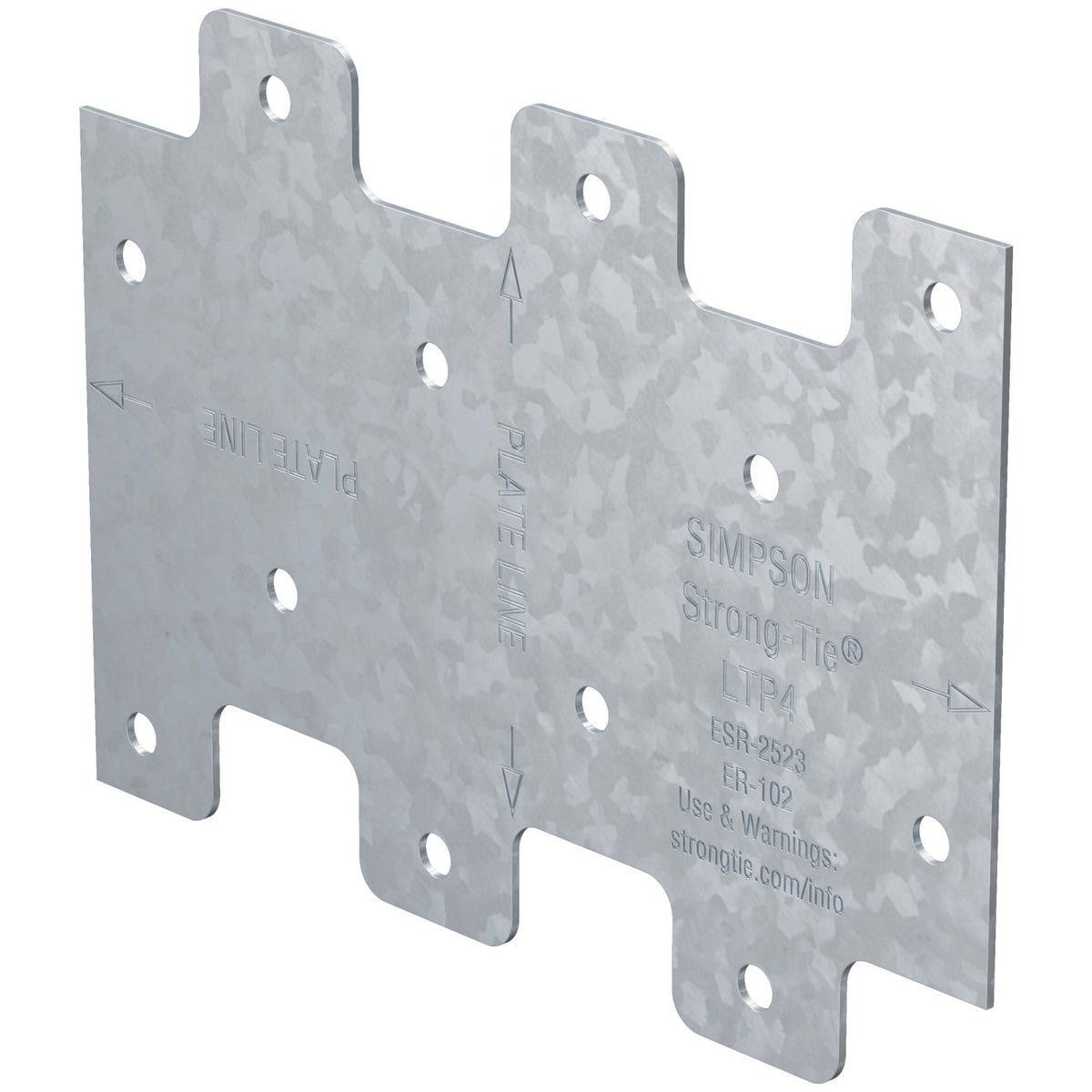 Simpson 3" x 4-1/4" Galvanized Lateral Tie Plate LTP4