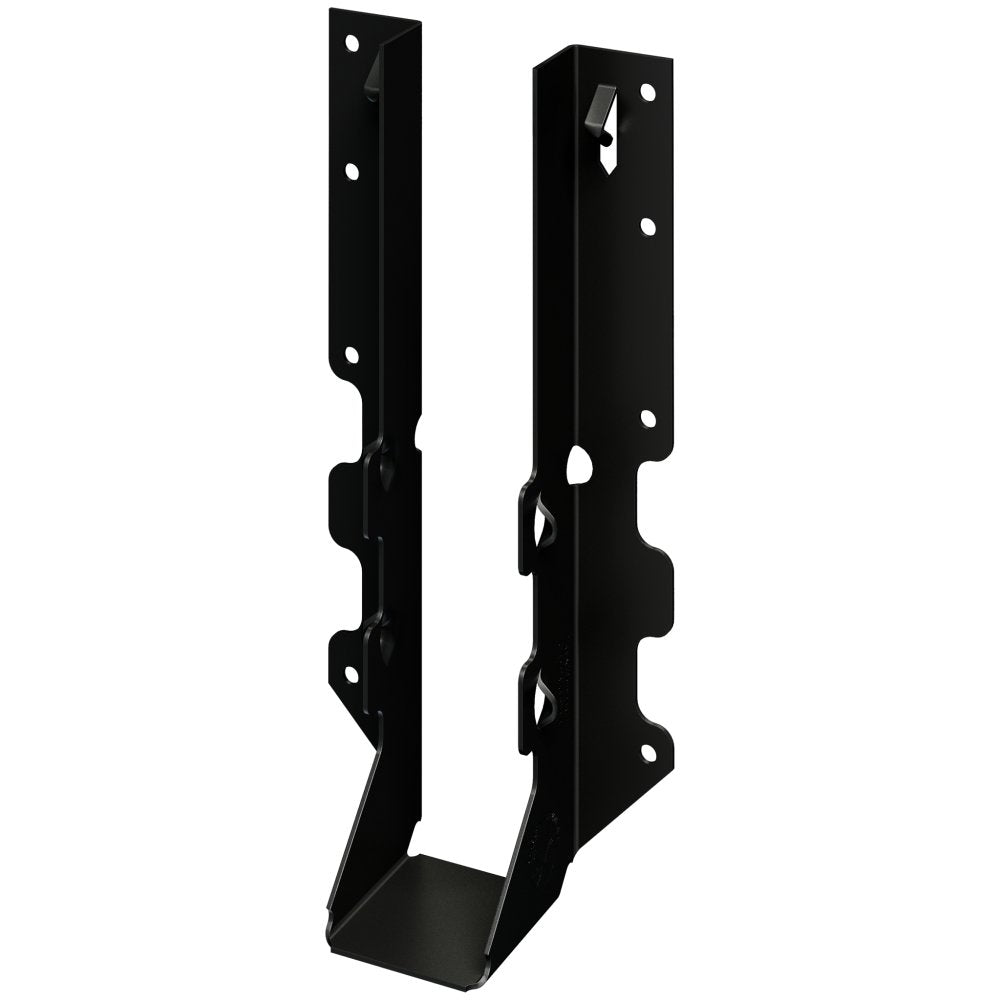 Simpson LUS210PC Outdoor Accents LUSPC ZMAX, Black Powder-Coated Face-Mount Joist Hanger for 2x10