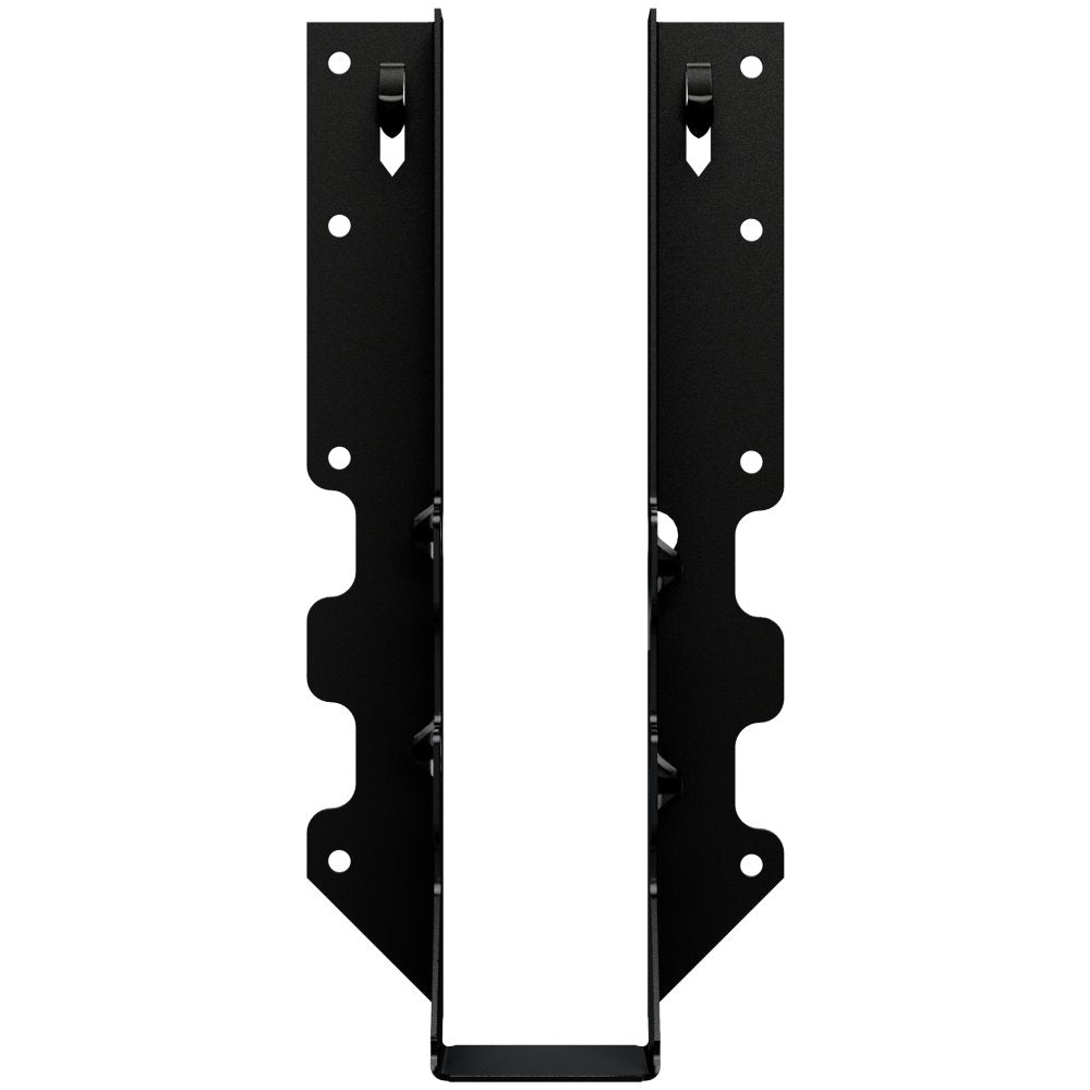 Simpson LUS210PC Outdoor Accents LUSPC ZMAX, Black Powder-Coated Face-Mount Joist Hanger for 2x10