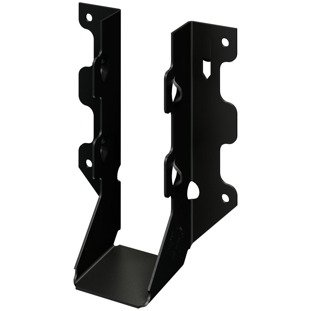 Simpson LUS26PC Outdoor Accents LUSPC ZMAX, Black Powder-Coated Face-Mount Joist Hanger for 2x6