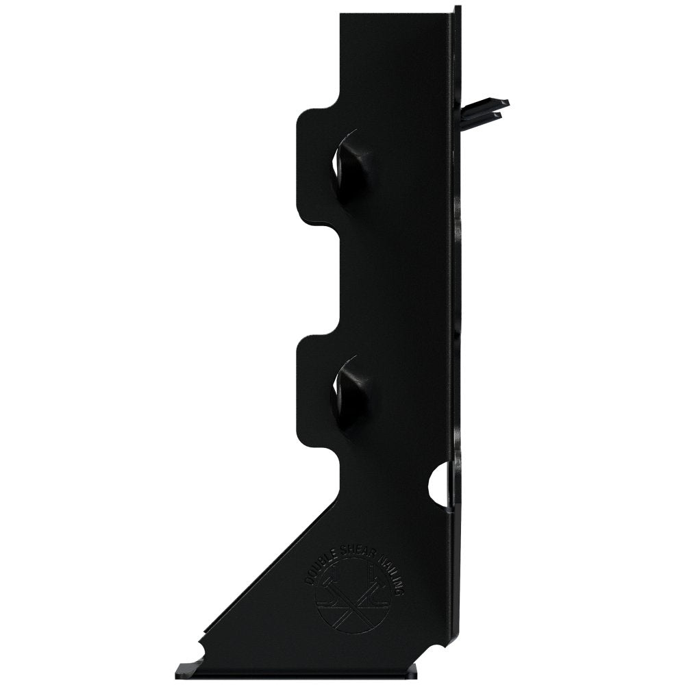 Simpson LUS26PC Outdoor Accents LUSPC ZMAX, Black Powder-Coated Face-Mount Joist Hanger for 2x6