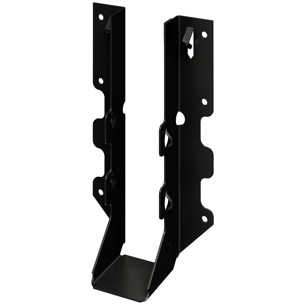 Simpson LUS28PC Outdoor Accents LUSPC ZMAX, Black Powder-Coated Face-Mount Joist Hanger for 2x8