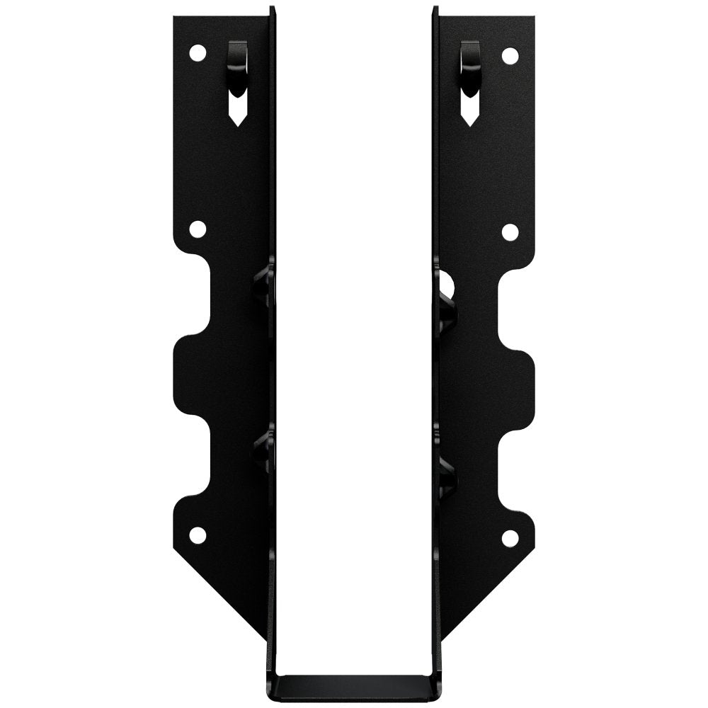 Simpson LUS28PC Outdoor Accents LUSPC ZMAX, Black Powder-Coated Face-Mount Joist Hanger for 2x8