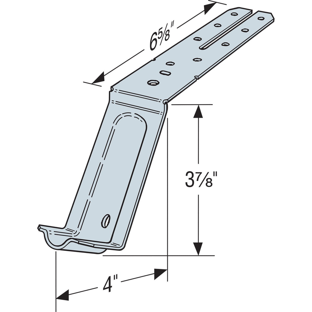 Simpson MASBZ Mudsill Anchor - Zmax Finish