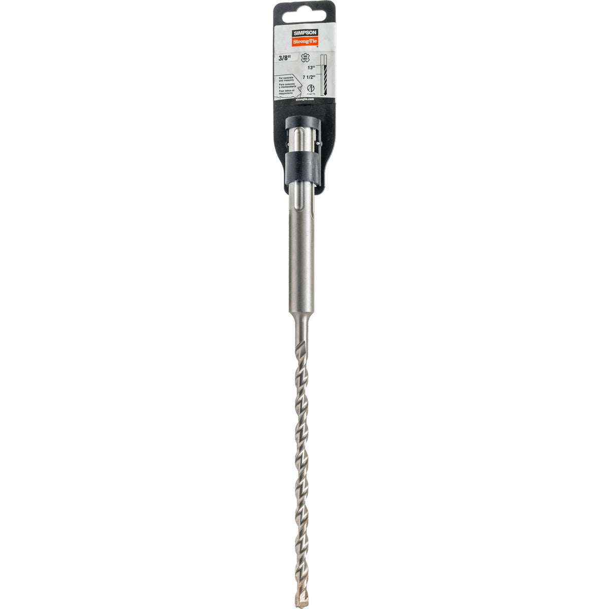 Simpson 3/8 in. x 13 in. SDS-Max 2-Cutter Carbide Drill Bit MDMX03713 for Rotary Hammers