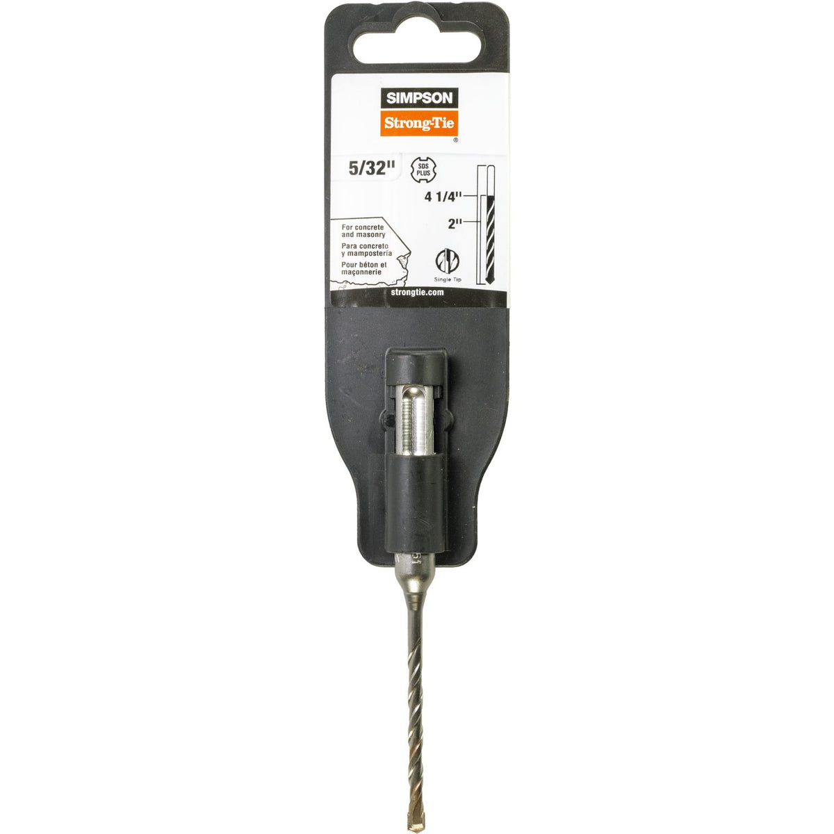 Simpson 5/32 in. x 4-1/4 in. SDS-Plus Carbide 2-Cutter Head Drill Bit MDPL01504