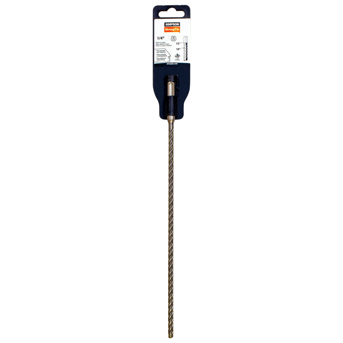 Simpson 3/16" x 12" 2-Cutter Head SDS-Plus Drill Bit, Carbide