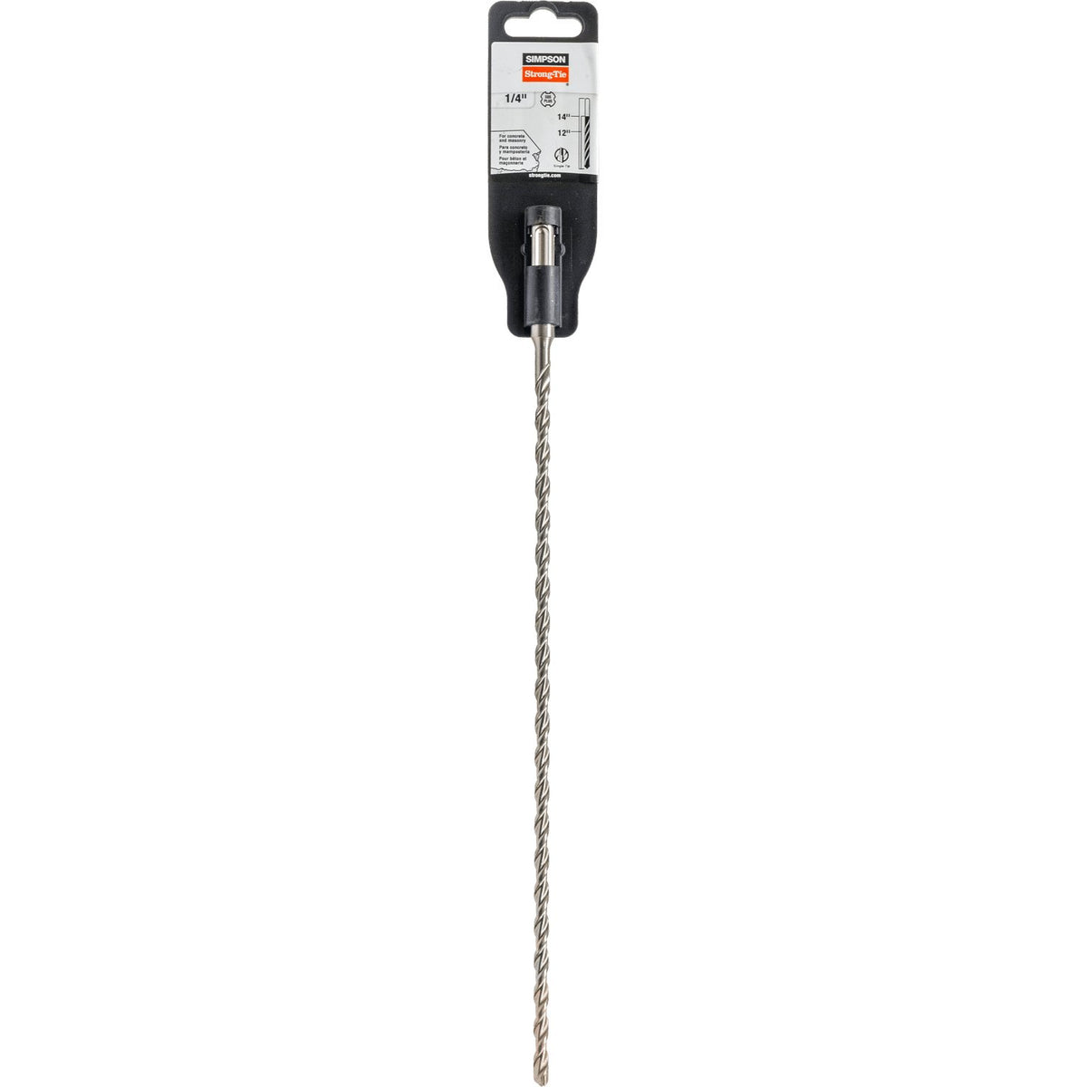 Simpson 1/4 in. x 14 in. SDS-Plus Carbide 2-Cutter Head Drill Bit MDPL02514