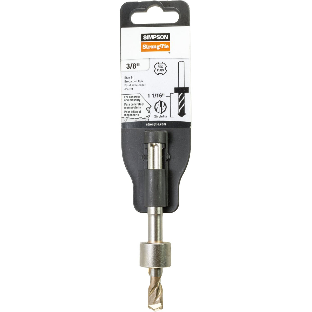 Simpson SDS-Plus Fixed-Depth Drill Bit for 1/4 in Drop-In Anchors DIA DIAB MDPL037DIA