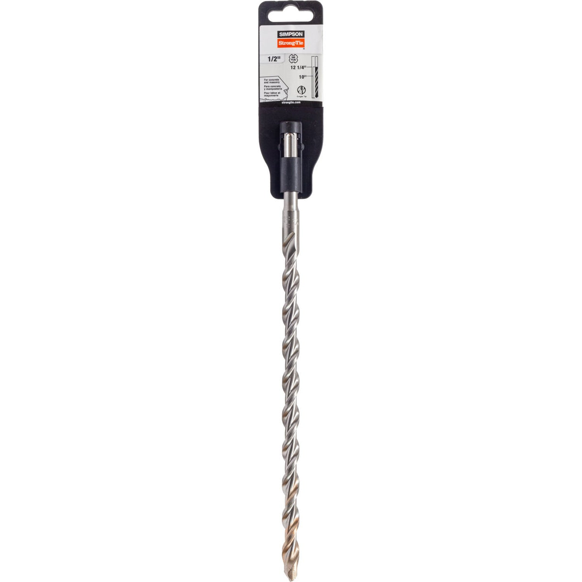 Simpson 1/2" x 12-1/4" 2-Cutter Head SDS-Plus Drill Bit, Carbide