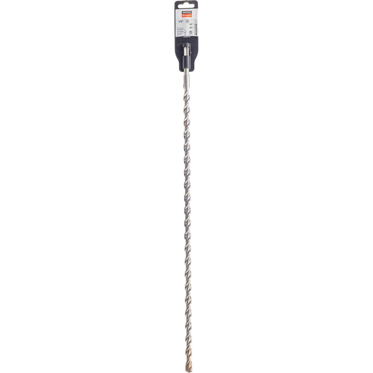 Simpson 1/2 in. x 24 in. SDS-Plus Drill Bit 2-Cutter Head Carbide-Tipped MDPL05024