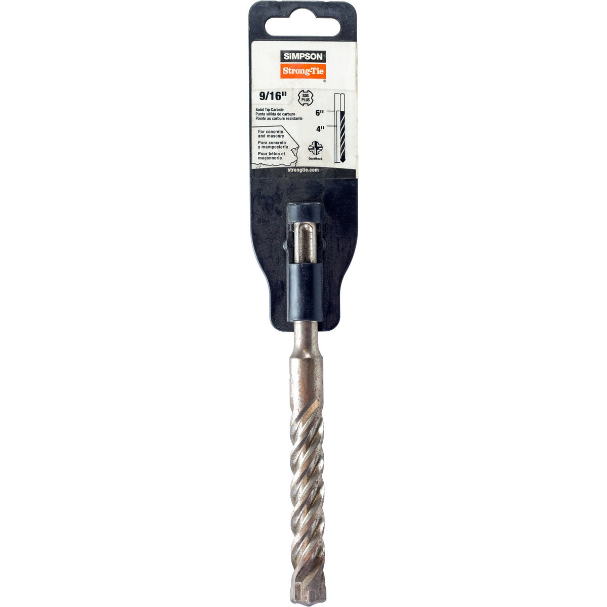 Simpson SDS-Plus Solid-Tip Carbide Drill Bit 9/16 in. x 6 in. MDPL05606S