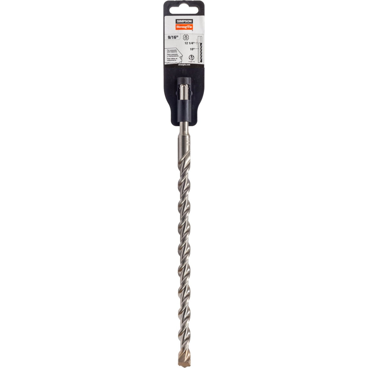Simpson SDS-Plus Drill Bit 9/16 in. x 12-1/4 in. 2-Cutter Carbide Tip MDPL05612