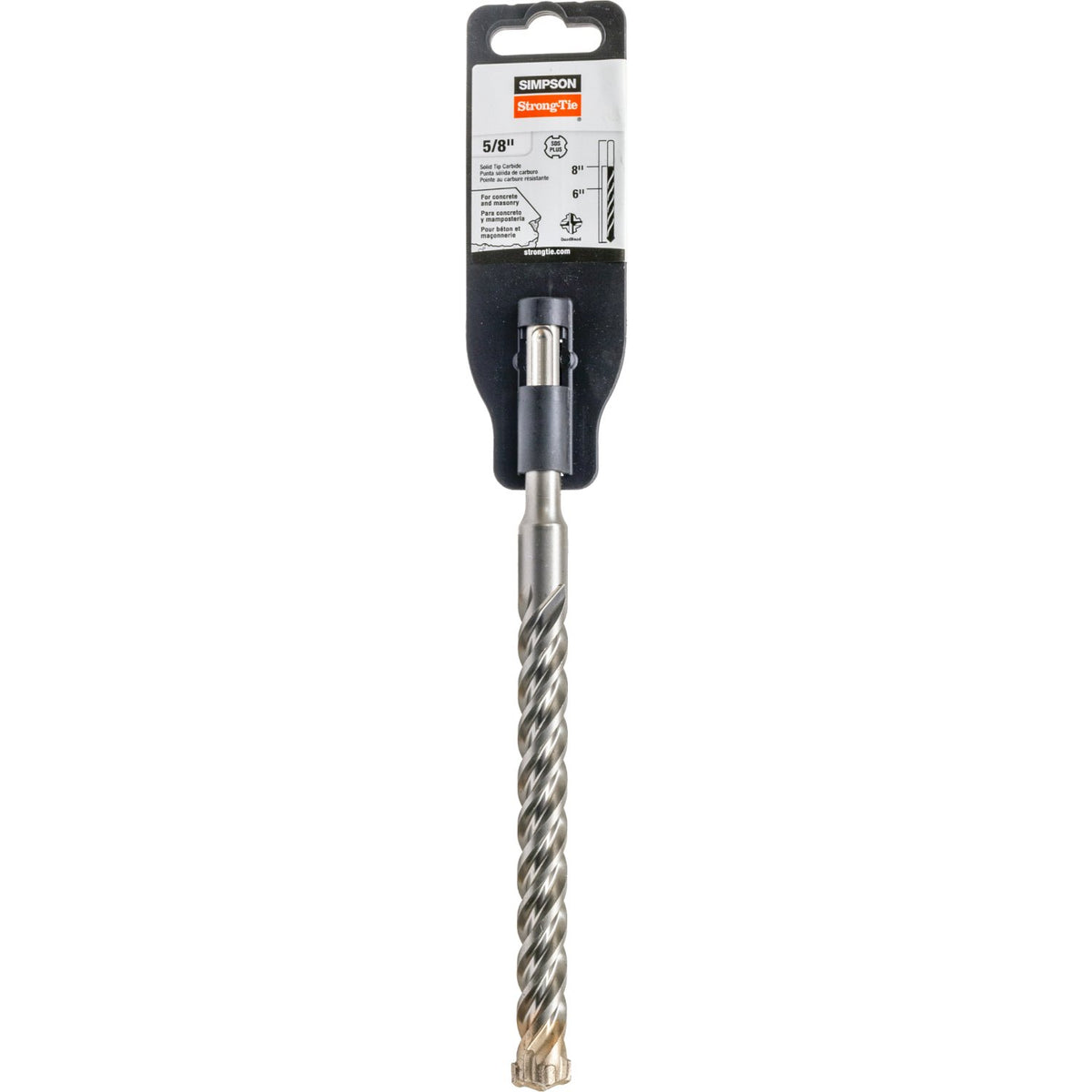 Simpson SDS-Plus Quad Head Carbide Drill Bit 5/8 in. x 8 in. MDPL06208Q