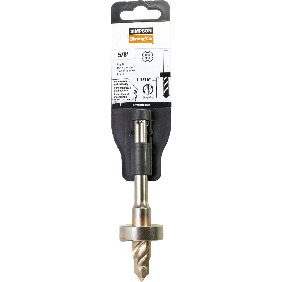 Simpson SDS-Plus Fixed-Depth Drill Bit for 1/2 in Short Drop-In Anchor DIAS