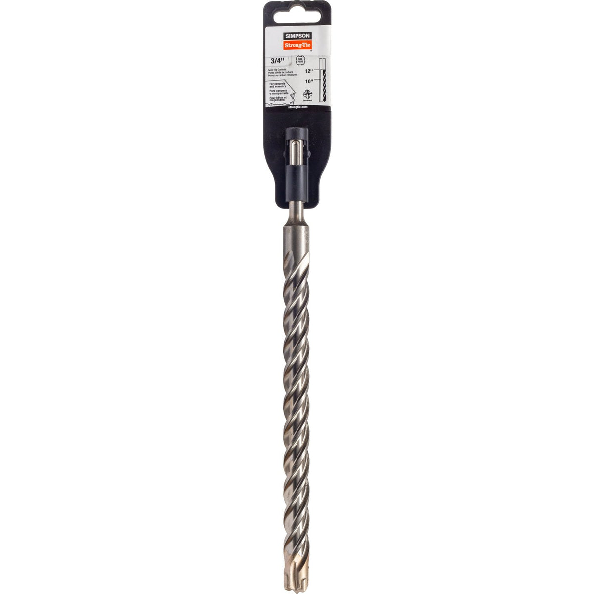 Simpson SDS-Plus Quad Head Carbide Drill Bit 3/4 in. x 12 in. MDPL07512Q