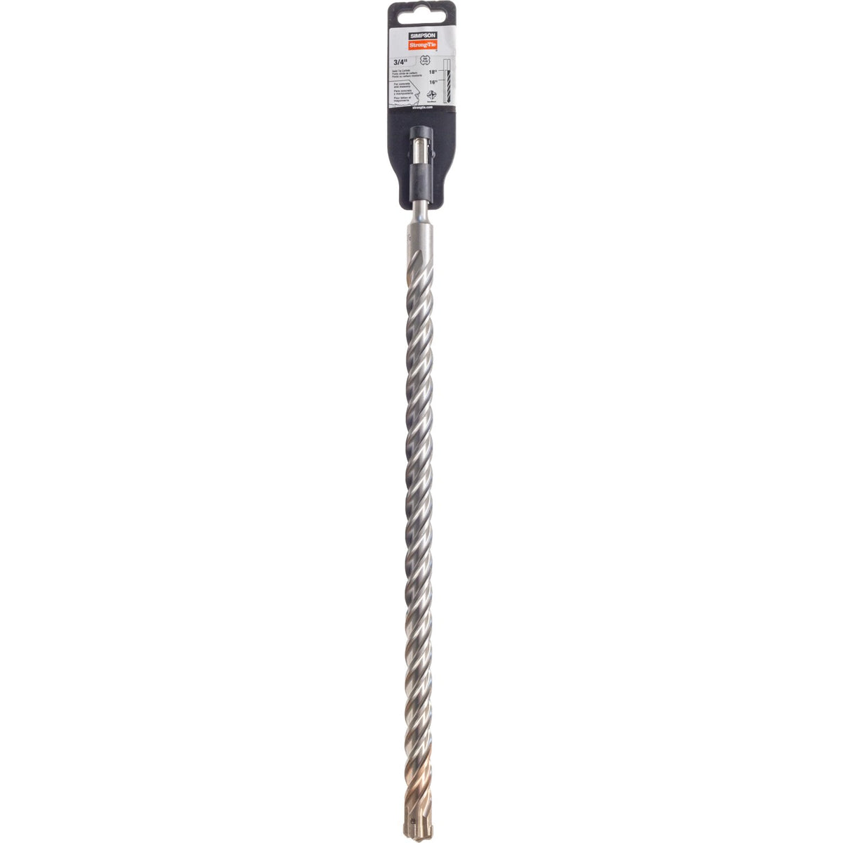 Simpson SDS-Plus Quad Head Carbide Drill Bit 3/4 in. x 18 in. 16 in. Drilling Depth MDPL07518Q