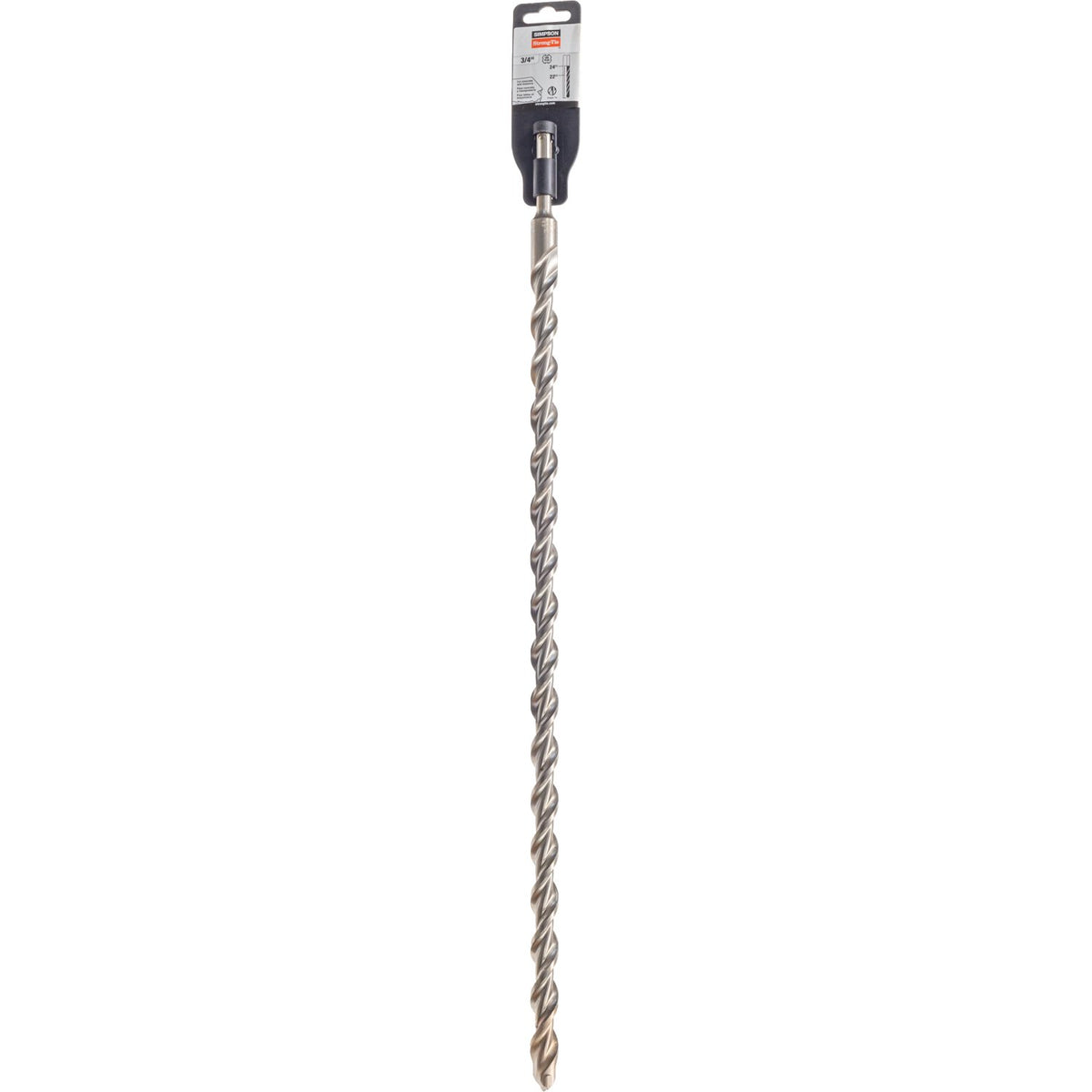 Simpson SDS-Plus Drill Bit 3/4 in. x 24 in. 2-Cutter Carbide-Tipped MDPL07524
