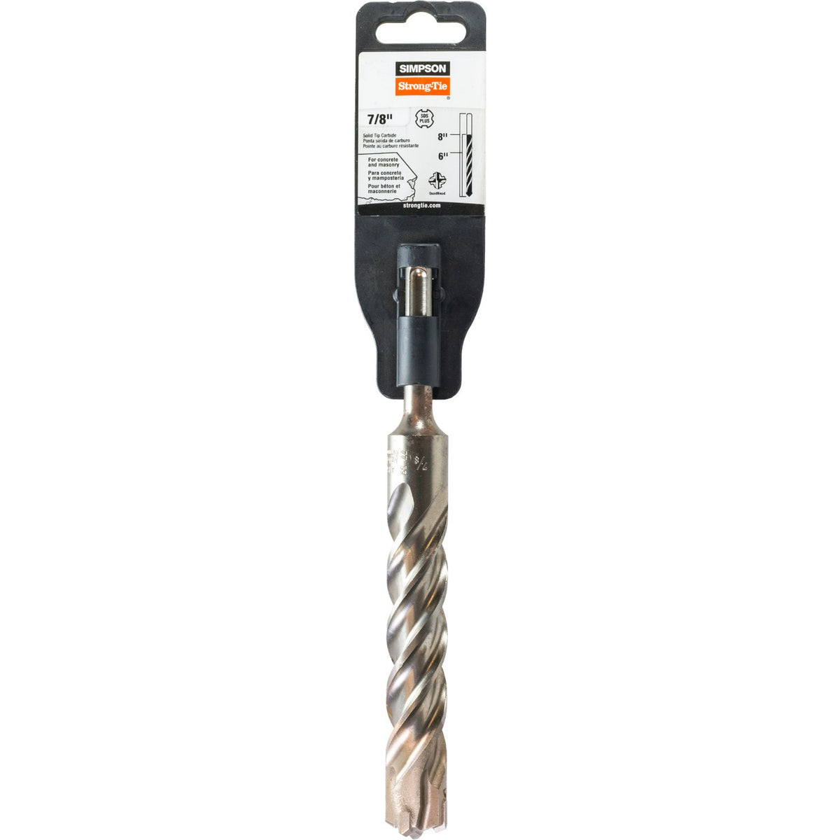 Simpson SDS-Plus Quad Head Carbide Drill Bit 7/8 in. x 8 in. MDPL08708Q